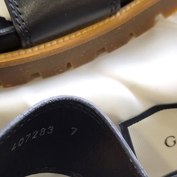 New Men's Unused Super High-End Couture Hand-Made Couture Cirano Gucci Sandals - Picture 15 of 16